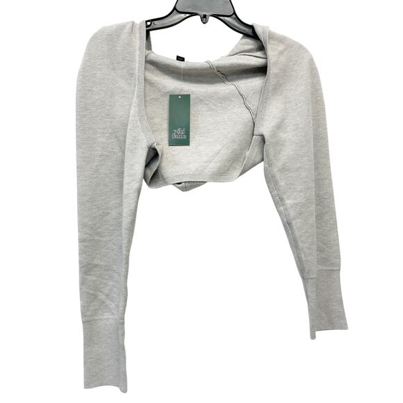 wild fable Sweaters - Wild Fable Women Open Front Knit Cropped Bolero Cardigan Sweater Gray Size XS